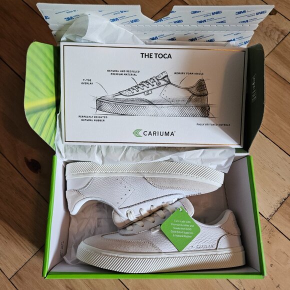 NIB Cariuma Toca Leather Sneakers - W 7.5 - Picture 2 of 7